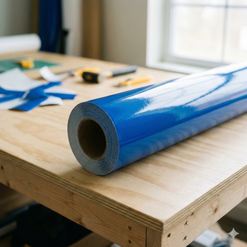 Vinilo Adhesivo Azul – 61 cm de ancho ($8100 el ML)