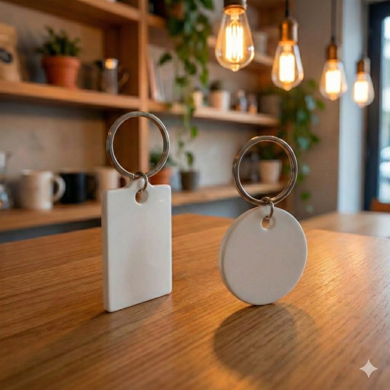 Llavero de Plastico para Sublimar